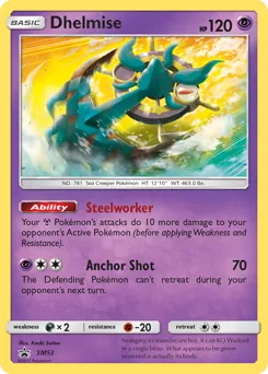 SM Black Star Promos Dhelmise Pokémon card